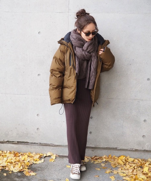 LAULEN（ローレン）の「Hooded down jacket/フードダウンコート（ダウンジャケット/コート・レディース・ブラウン/ブラック・FREE）」の10枚目の写真