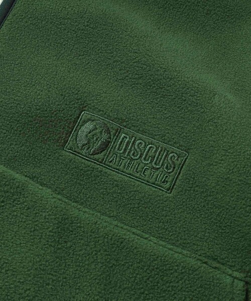 DISCUS ATHLETIC（ディスカス　アスレチック）の「DISCUS ATHLETIC（ディスカス アスレチック）フリースVネックジップカーディガン（カーディガン/ボレロ・レディース・ダークグリーン/オフホワイト/レンガ・M/L）」の21枚目の写真
