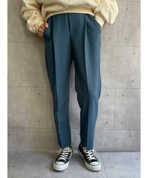 センタープレステーパードパンツ / テーパードパンツ イージーパンツ センタープレス ウエストゴム