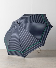 because（ビコーズ）の「【防水撥水加工・UVカット率80%】-because- 配色のパイピングラインがリュクスな印象のバイアスストライプアンブレラ（長傘）」