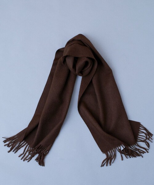 Firsthand（ファーストハンド）の「THE INOUE BROTHERS/ザイノウエブラザーズ Brushed Scarf（マフラー・メンズ・ブルー/ライトグレー/ブラック/オレンジ/ワインレッド/ネイビー/オフホワイト/パープル/ブラウン/オリーブ/グレー/キャメル・ONE SIZE）」の6枚目の写真