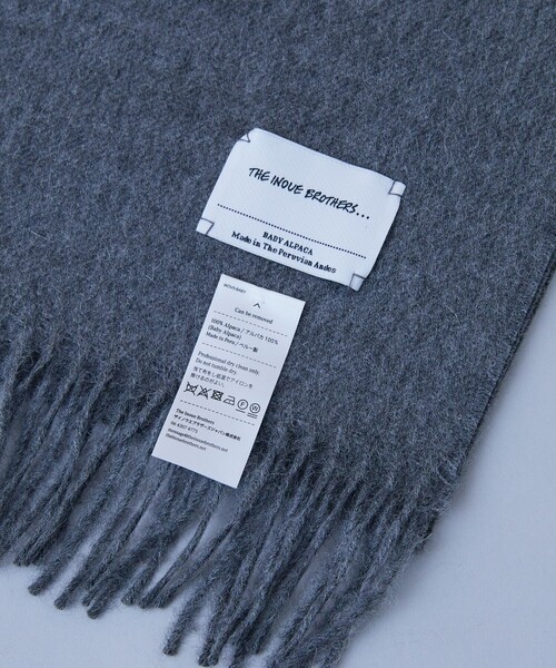 Firsthand（ファーストハンド）の「THE INOUE BROTHERS/ザイノウエブラザーズ Brushed Scarf（マフラー・メンズ・ブルー/ライトグレー/ブラック/オレンジ/ワインレッド/ネイビー/オフホワイト/パープル/ブラウン/オリーブ/グレー/キャメル・ONE SIZE）」の13枚目の写真