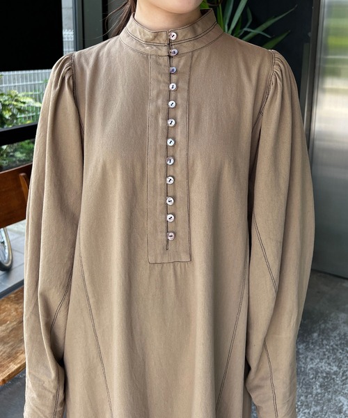 CAPRICIEUX LE'MAGE(カプリシューレマージュ)の「配色ステッチマーメイドワンピース(ワンピース・レディース・ブラック/ベージュ・FREE)」の19枚目の写真