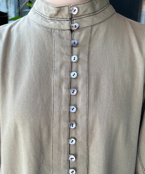 CAPRICIEUX LE'MAGE(カプリシューレマージュ)の「配色ステッチマーメイドワンピース(ワンピース・レディース・ブラック/ベージュ・FREE)」の20枚目の写真