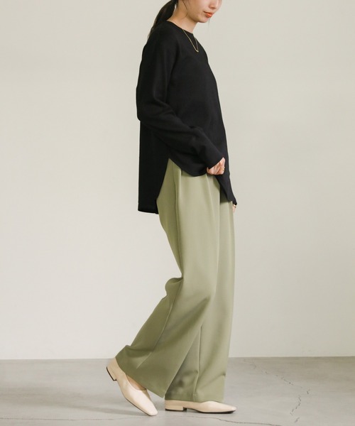 select MOCA（セレクトモカ）の「フェイクレザースクエアトゥパンプス（パンプス・レディース・アイボリー/ライトベージュ/ブラック・SMALL/MEDIUM/LARGE）」の5枚目の写真