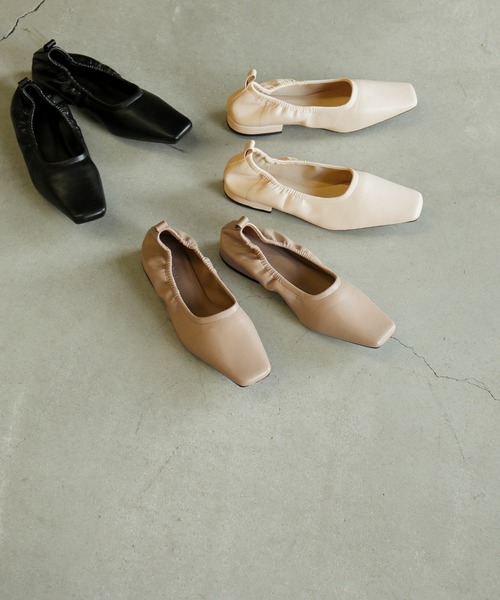select MOCA（セレクトモカ）の「フェイクレザースクエアトゥパンプス（パンプス・レディース・アイボリー/ライトベージュ/ブラック・SMALL/MEDIUM/LARGE）」の20枚目の写真