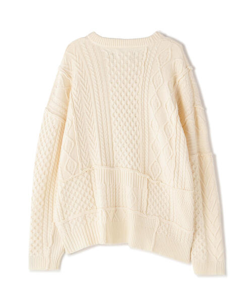 WHITELAND(ホワイトランド)の「WHITELAND/ホワイトランド/LINKING KNIT(ニット/セーター・メンズ・ホワイト・F)」の10枚目の写真