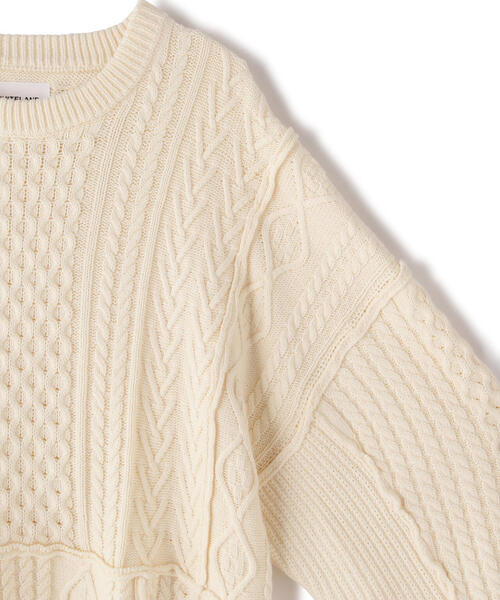 WHITELAND(ホワイトランド)の「WHITELAND/ホワイトランド/LINKING KNIT(ニット/セーター・メンズ・ホワイト・F)」の12枚目の写真