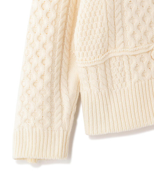 WHITELAND(ホワイトランド)の「WHITELAND/ホワイトランド/LINKING KNIT(ニット/セーター・メンズ・ホワイト・F)」の13枚目の写真