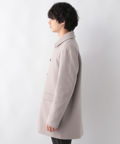 グローバルワーク　ウーリーテック　ステンカラーコート　新品　Ｍ(～L)　A■67 GLOBAL WORK（グローバルワーク）の「ウーリーテックショート