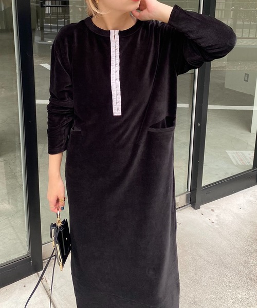 CAPRICIEUX LE'MAGE（カプリシューレマージュ）の「〈AgAwd/アガウド〉ベロアホックワンピース（ワンピース・レディース・ブラウン/ブラック・FREE）」の21枚目の写真
