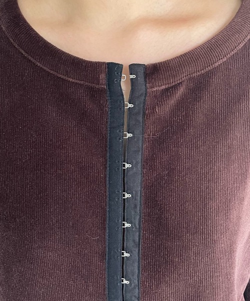 CAPRICIEUX LE'MAGE（カプリシューレマージュ）の「〈AgAwd/アガウド〉ベロアホックワンピース（ワンピース・レディース・ブラウン/ブラック・FREE）」の20枚目の写真