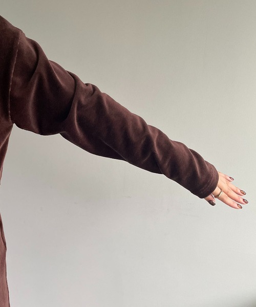 CAPRICIEUX LE'MAGE（カプリシューレマージュ）の「〈AgAwd/アガウド〉ベロアホックワンピース（ワンピース・レディース・ブラウン/ブラック・FREE）」の17枚目の写真