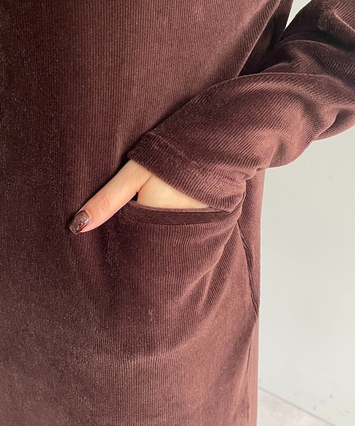 CAPRICIEUX LE'MAGE（カプリシューレマージュ）の「〈AgAwd/アガウド〉ベロアホックワンピース（ワンピース・レディース・ブラウン/ブラック・FREE）」の11枚目の写真