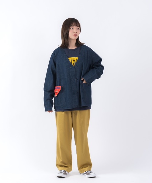 BIG MAC(ビッグマック)の「【 BIGMAC / ビッグマック 】エンジニア ジャケット ENGINEER JACKET INS BIG134 22FW(ノーカラージャケット・メンズ・インディゴブルー/オリーブドラブ・40/38)」の13枚目の写真