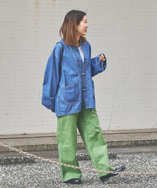 coen（コーエン）の「チャイナデニムカバーオール（カバーオール・レディース・コバルトブルー/ナチュラル・M/L）」の11枚目の写真