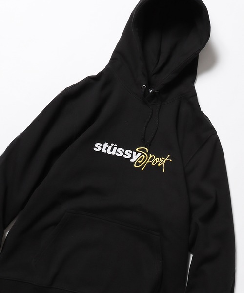 STUSSY（ステューシー）の「STUSSY/ステューシー SPORT APP. HOODIE フーディー（パーカー・メンズ・ネイビー/アッシュグレー/ブラック・M/S/L/XL）」の2枚目の写真
