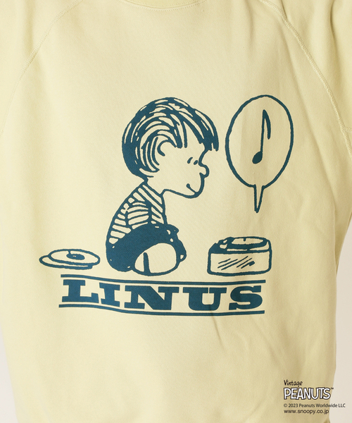 PEANUTS（ピーナッツ）の「【PEANUTS×SPORTS WEAR by relume】別注 プリントクルーネックスウェット（スウェット・メンズ・イエロー/アイボリー/グリーン系その他/チャコールグレー/ブラック・LARGE/MEDIUM/X-LARGE）」の12枚目の写真