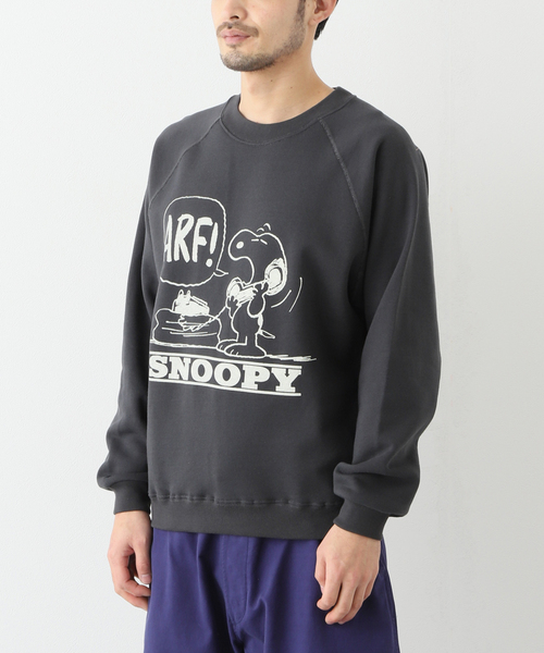 PEANUTS（ピーナッツ）の「【PEANUTS×SPORTS WEAR by relume】別注 プリントクルーネックスウェット（スウェット・メンズ・イエロー/アイボリー/グリーン系その他/チャコールグレー/ブラック・LARGE/MEDIUM/X-LARGE）」の20枚目の写真