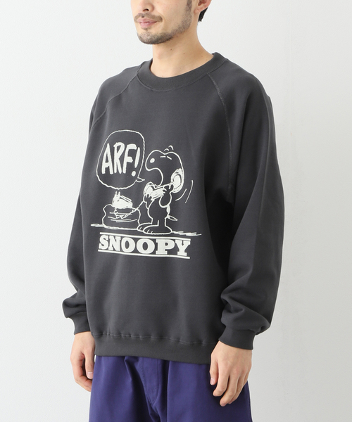 PEANUTS（ピーナッツ）の「【PEANUTS×SPORTS WEAR by relume】別注 プリントクルーネックスウェット（スウェット・メンズ・イエロー/アイボリー/グリーン系その他/チャコールグレー/ブラック・LARGE/MEDIUM/X-LARGE）」の21枚目の写真