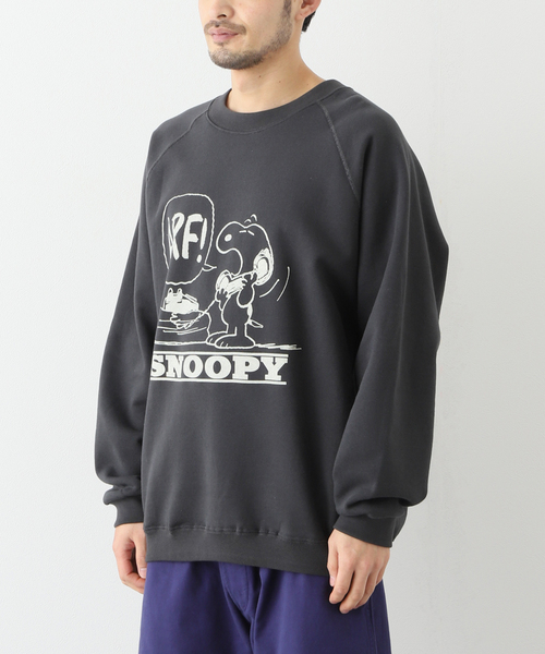 PEANUTS（ピーナッツ）の「【PEANUTS×SPORTS WEAR by relume】別注 プリントクルーネックスウェット（スウェット・メンズ・イエロー/アイボリー/グリーン系その他/チャコールグレー/ブラック・LARGE/MEDIUM/X-LARGE）」の22枚目の写真