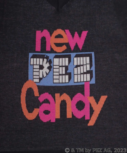 Salong hameu(サロン ハミュー)の「PEZ(ペッツ)キャラクタージャガードニットベスト(ニット/セーター・レディース・オフホワイト/ブルー/ブラック・L/M)」の8枚目の写真