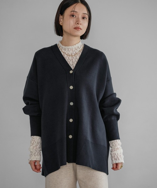 HACHE 中綿コート　数回着用　イタリア製　ネイビー Wool Gabardine Overcoat in Navy – OVERCOAT