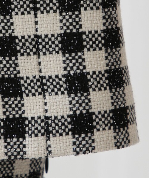 DEICY（デイシー）の「ツィ―ドショートジャケット（ノーカラージャケット・レディース・オフホワイト/ブラック系その他・FREE）」の19枚目の写真