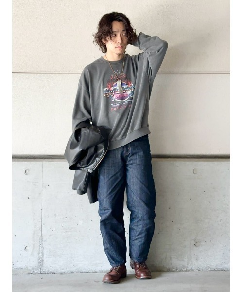 スウェット・トレーナー Luxury Street Wear washed vintage sweat medium be unisexual ANDER HUNK トレーナー スウェット Vintage Washed Sweat
