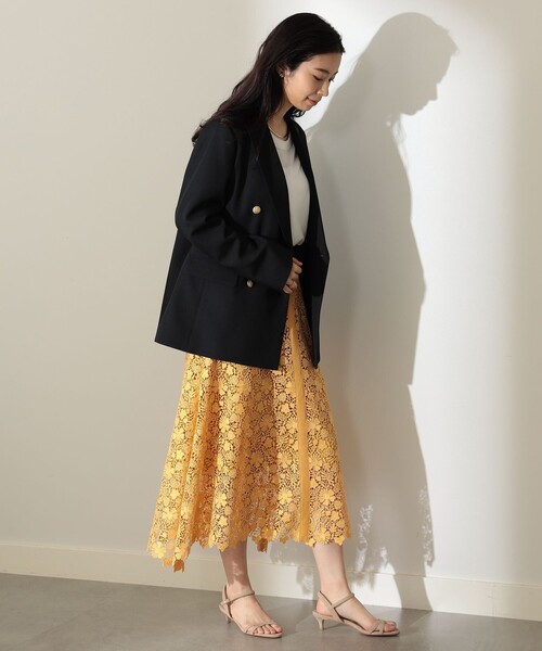 Demi-Luxe BEAMS　ダブルジャケット　6ボタン　ブラウン　34サイズ Demi-Luxe BEAMS｜【ビームスの百名品】ドライギャバジン 6