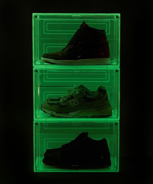 FREAK'S STORE（フリークスストア）の「【限定展開】 Arsa/アルサ 蓄光 SHOES BOX/シューズボックス（収納グッズ・メンズ・グリーン・ﾌﾘ-）」の17枚目の写真