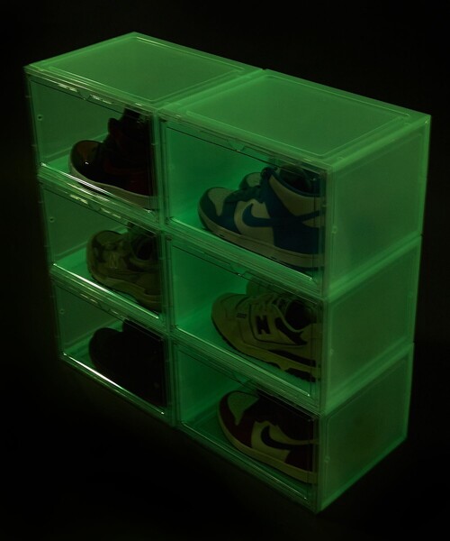 FREAK'S STORE（フリークスストア）の「【限定展開】 Arsa/アルサ 蓄光 SHOES BOX/シューズボックス（収納グッズ・メンズ・グリーン・ﾌﾘ-）」の7枚目の写真
