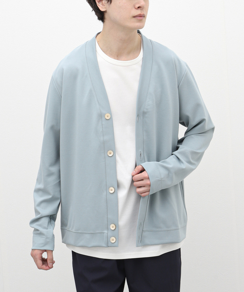 417 EDIFICE(フォーワンセブンエディフィス)の「コンパクトポンチ Vカーディガン【Made in Japan】(カーディガン/ボレロ・メンズ・ブラック/ホワイト/ブラック系その他/グレー/イエロー/グリーン・SMALL/MEDIUM/LARGE)」の5枚目の写真