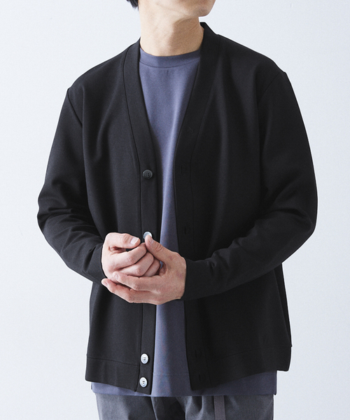 417 EDIFICE(フォーワンセブンエディフィス)の「コンパクトポンチ Vカーディガン【Made in Japan】(カーディガン/ボレロ・メンズ・ブラック/ホワイト/ブラック系その他/グレー/イエロー/グリーン・SMALL/MEDIUM/LARGE)」の10枚目の写真