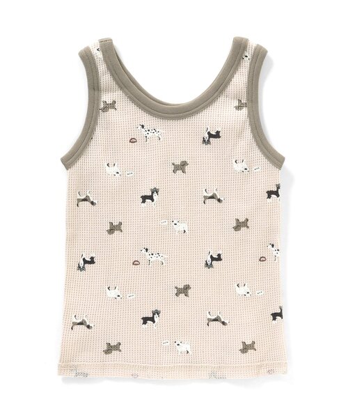 apres les cours（アプレレクール）の「BOYSワッフルタンクトップ（タンクトップ・キッズ・サックスブルー/ミント/ブルー/ベージュ・110/90/80/100/130/120）」の6枚目の写真