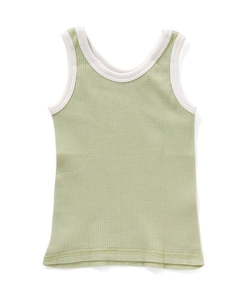 apres les cours（アプレレクール）の「BOYSワッフルタンクトップ（タンクトップ・キッズ・サックスブルー/ミント/ブルー/ベージュ・110/90/80/100/130/120）」の8枚目の写真
