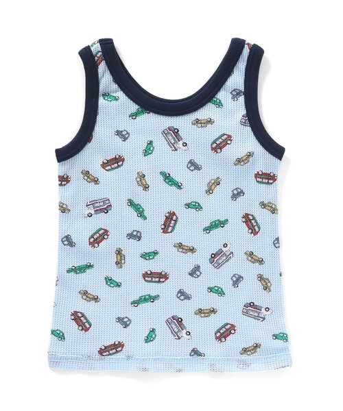 apres les cours（アプレレクール）の「BOYSワッフルタンクトップ（タンクトップ・キッズ・サックスブルー/ミント/ブルー/ベージュ・110/90/80/100/130/120）」の9枚目の写真