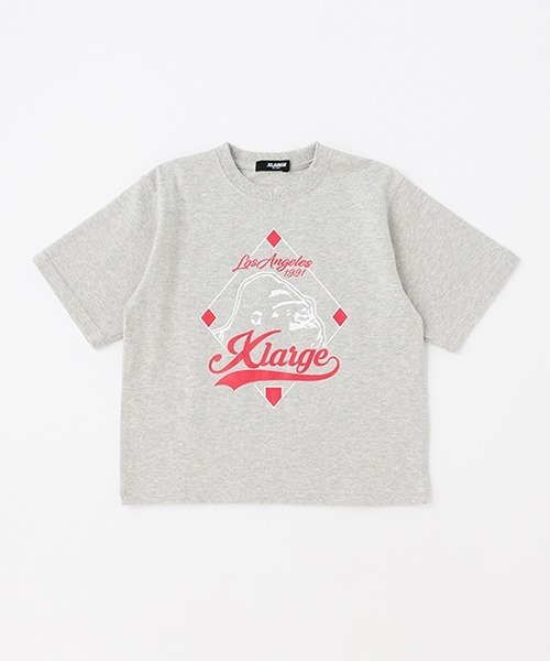 XLARGE KIDS(エクストララージキッズ)の「ベースボールグラフィック半袖Tシャツ(Tシャツ/カットソー・キッズ・レッド/トップグレー/ブラック/グリーン・90cm/110cm/120cm/80cm/140cm/130cm/100cm)」の2枚目の写真