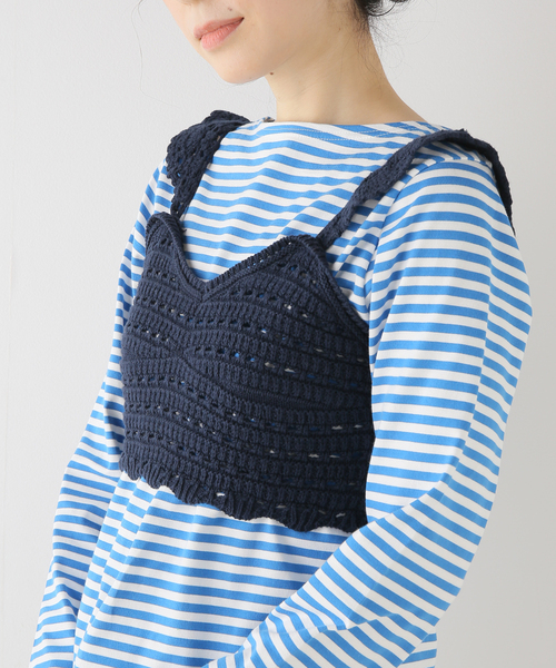 美品　スローブイエナ ぺプラムビスチェ　完売品 ペプラムビスチェ（ニット／セーター）｜SLOBE IENA（スローブ