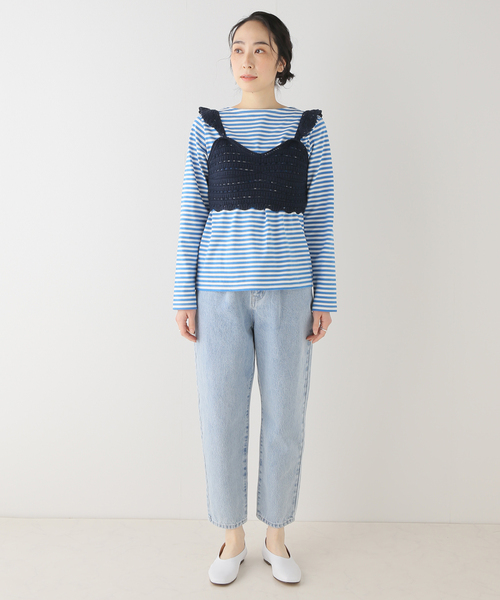 美品　スローブイエナ ぺプラムビスチェ　完売品 ペプラムビスチェ（ニット／セーター）｜SLOBE IENA（スローブ