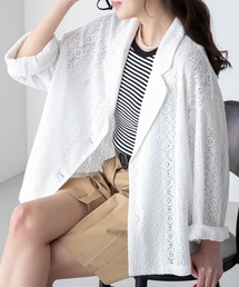 BONLECILL（ボンルシール）の「【セットアップ対応】幾何学柄レース