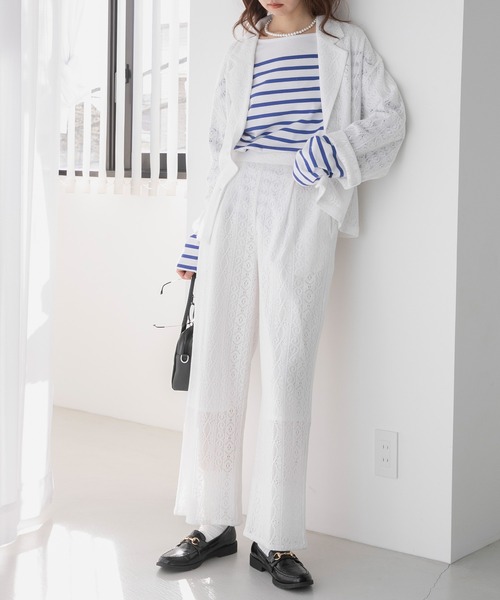 BONLECILL（ボンルシール）の「【セットアップ対応】幾何学柄レース