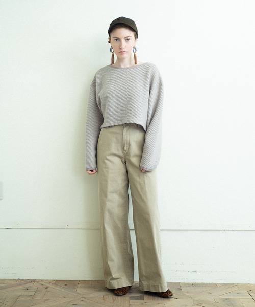 パンツ RYO セール】RYU/リュー vintage satin wide full-length pants