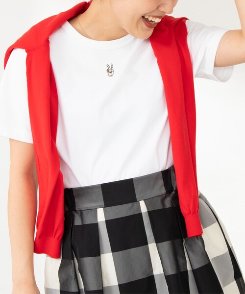 NOLLEY’S(ノーリーズ)の「Parisienne Tシャツ(Tシャツ/カットソー・レディース・キナリ/ホワイト/オフホワイト/ホワイト系その他5/ホワイト系その他4/ネイビー・38)」の1枚目の写真