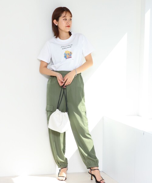 NOLLEY’S(ノーリーズ)の「Parisienne Tシャツ(Tシャツ/カットソー・レディース・キナリ/ホワイト/オフホワイト/ホワイト系その他5/ホワイト系その他4/ネイビー・38)」の8枚目の写真