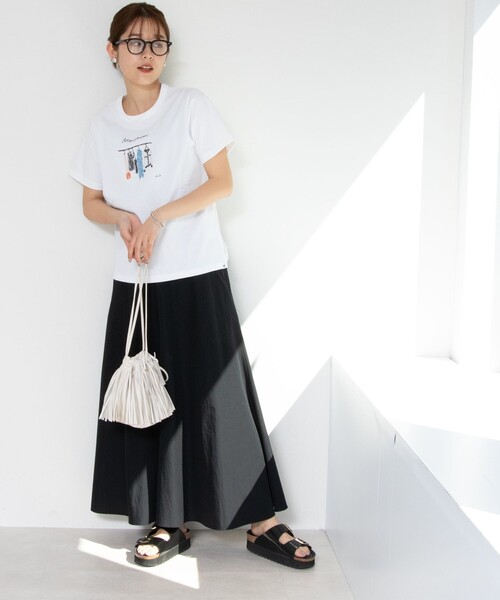 NOLLEY’S(ノーリーズ)の「Parisienne Tシャツ(Tシャツ/カットソー・レディース・キナリ/ホワイト/オフホワイト/ホワイト系その他5/ホワイト系その他4/ネイビー・38)」の12枚目の写真