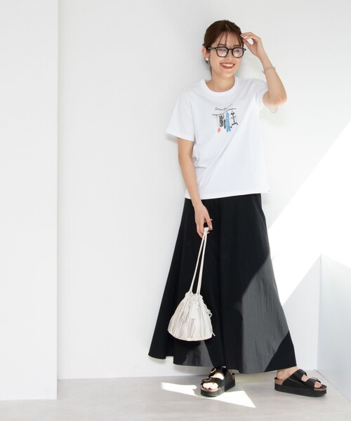 NOLLEY’S(ノーリーズ)の「Parisienne Tシャツ(Tシャツ/カットソー・レディース・キナリ/ホワイト/オフホワイト/ホワイト系その他5/ホワイト系その他4/ネイビー・38)」の13枚目の写真