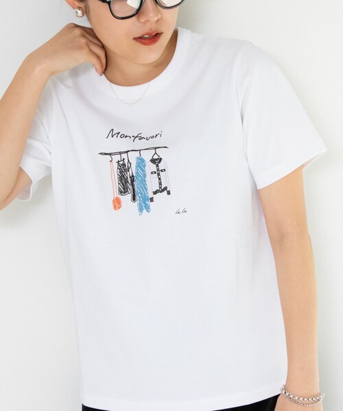 NOLLEY’S(ノーリーズ)の「Parisienne Tシャツ(Tシャツ/カットソー・レディース・キナリ/ホワイト/オフホワイト/ホワイト系その他5/ホワイト系その他4/ネイビー・38)」の14枚目の写真