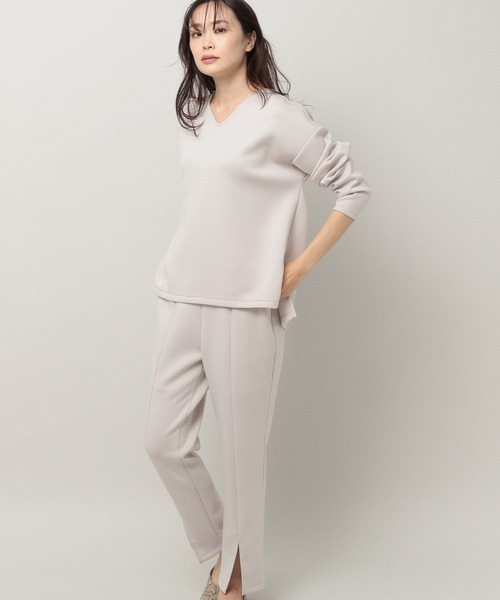 Elura(エルーラ)の「やわらかタッチセットアップ(ワンピース・レディース・ネイビー/ブラウン/ピンクベージュ・SMALL/MEDIUM/LARGE)」の3枚目の写真