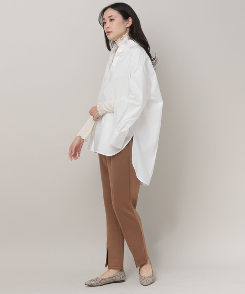 Elura(エルーラ)の「やわらかタッチセットアップ(ワンピース・レディース・ネイビー/ブラウン/ピンクベージュ・SMALL/MEDIUM/LARGE)」の17枚目の写真